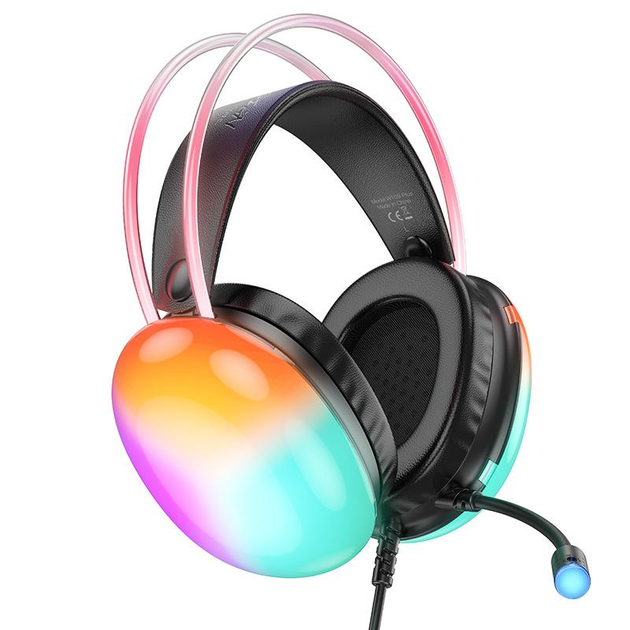 Наушники Игровые с Микрофоном HOCO RGB W109 Plus для Компьютера ...