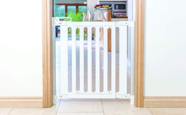 Bramka zabezpieczająca Safe SafeGate Wood Hardware Mounted 76 -105 cm Biała (5712088200023) - obraz 6