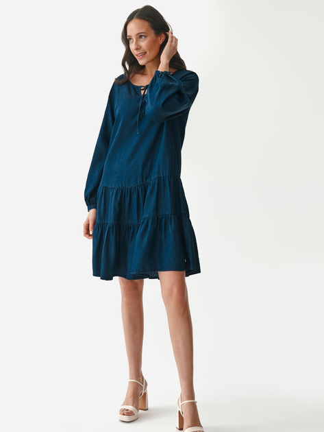 Плаття-футболка міді літнє жіноче Tatuum Mono T2216.193 40 Синє (5900142162060) - зображення 1