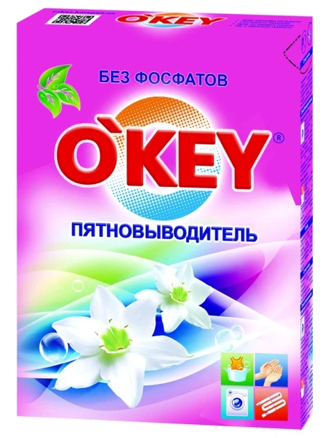 Кисневий плямовивідник для прання o'key 500г - Фото 1 Кисневий плямовивідник для прання o'key 500г - зображення 1