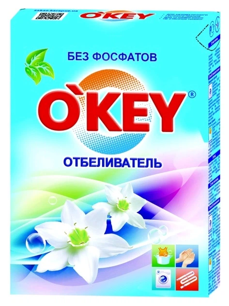 Кисневий відбілювач для прання o'key 500г - Фото 1 Кисневий відбілювач для прання o'key 500г - зображення 1