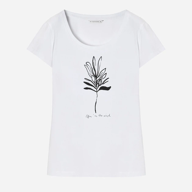 Футболка бавовняна жіноча Tatuum ANTONIA 2 T2314.110 M Біла (5900142251528) - зображення 5