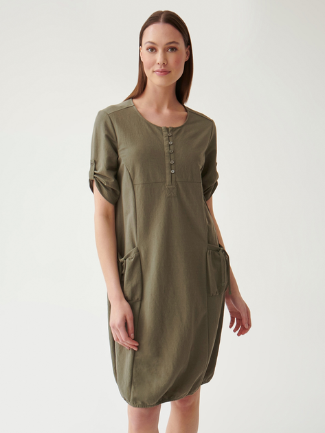 Плаття-футболка коротке літнє жіноче Tatuum Linia T2314.193 S Хакі (5900142252914) - зображення 1