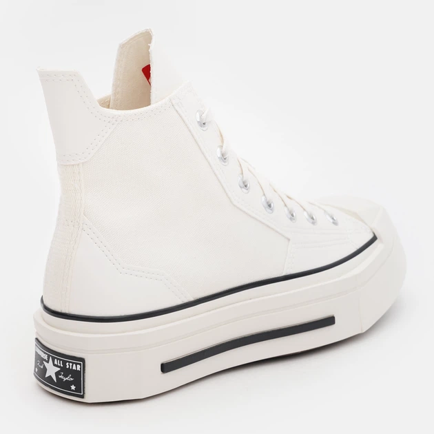 Женские кеды высокие Converse Chuck 70 De Luxe Squared Hi A06436C-286 37.5 (5US) 24 см Белые (194434654011) - Фото 4 Женские кеды высокие Converse Chuck 70 De Luxe Squared Hi A06436C-286 37.5 (5US) 24 см Белые (194434654011) - изображение 4