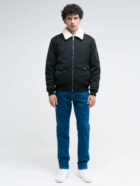 Бомбер чоловічий Big Star Dexeb-906 XXXL Чорний (5900714656850) - зображення 4