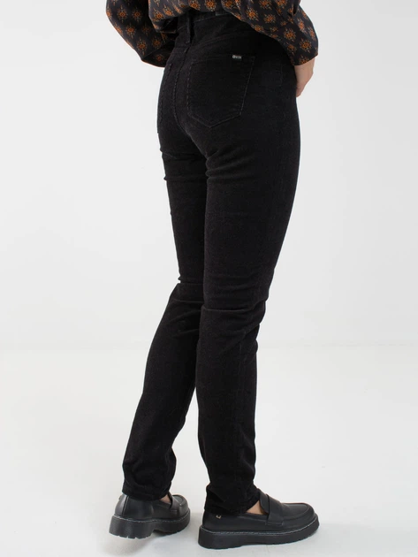 Jeansy slim fit damskie Big Star Katrina High Waist Cord-906 30-30 Czarne (5900714678289) - obraz 2
