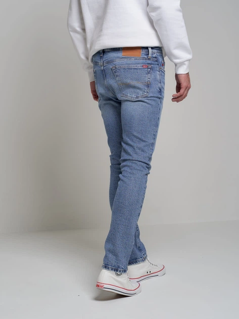 Jeansy slim fit męskie Big Star Terry Slim-512 34-36 Niebieskie (5901437935765) - obraz 3