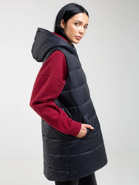 Теплий жилет жіночий Big Star Pavla-906 M Чорний (5900714673024) - зображення 3