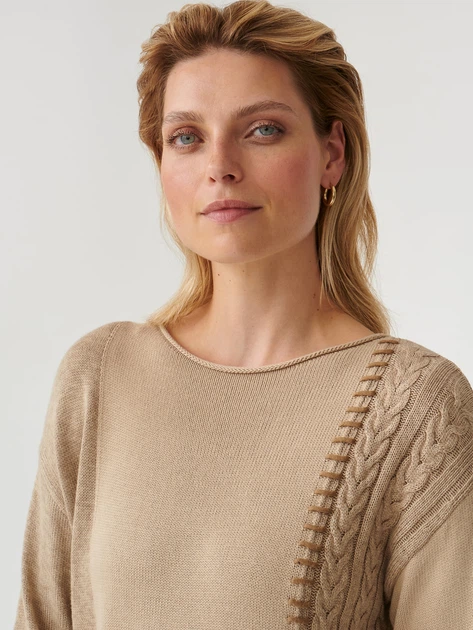 Sweter damski Tatuum Majo T2318.096 XL Brązowy (5900142261572) - obraz 3
