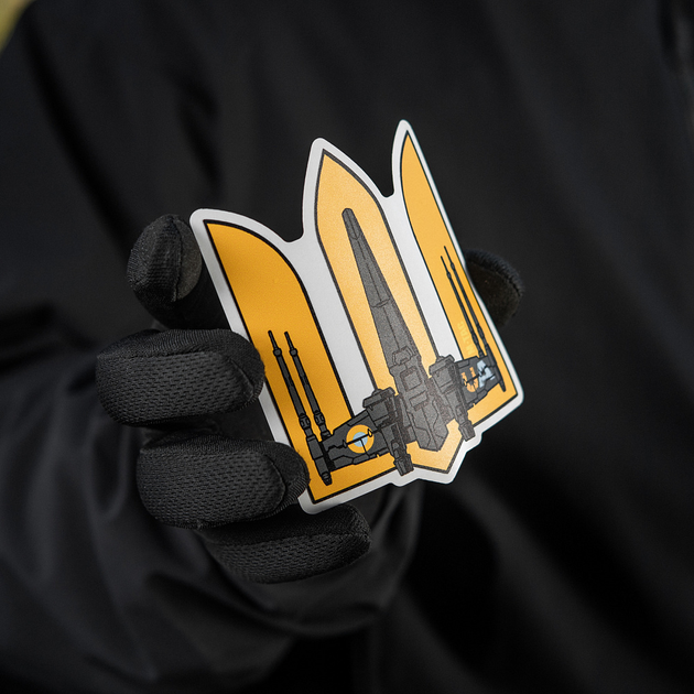 M-Tac наклейка Тризуб UA-Wing Small Yellow - изображение 2