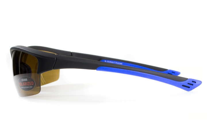 Очки поляризационные BluWater Daytona-1 Polarized (brown) коричневые в черно-синей - изображение 2