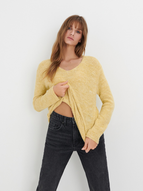Пуловер жіночий Sinsay 2482F-11M M Жовтий (5904015653310) - зображення 1