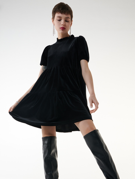 Сукня міні літня жіноча Sinsay 6262F-99X L Чорна (5904116753070) - зображення 1