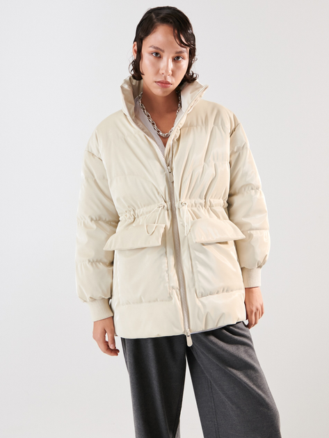 Куртка зимова жіноча Sinsay 3115F-02X XL Бежева (5904015945262) - зображення 1