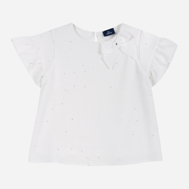 Bluzka dziecięca dla dziewczynki elegancka Chicco 09068612000000 92 cm Biała (8054707748811) - obraz 1