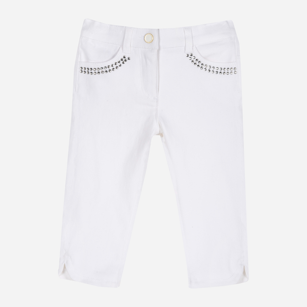 Дитячі штани для дівчинки Chicco 09008197000000 104 см Белые (8054707752047) - зображення 1
