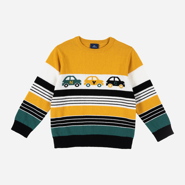 Дитячий светр для хлопчика Chicco 09069540000000 104 см Жовтий (8059609176854) - зображення 1