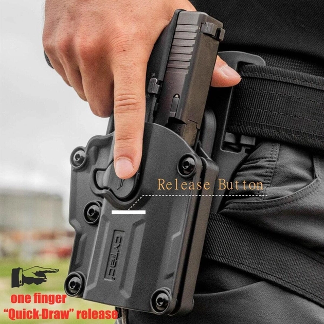 Кобура універсальна Cytac для пістолета Beretta Glock Sig Sauer АПС Форт17-20 Олива - изображение 2