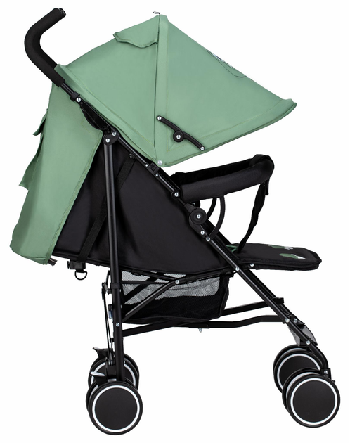 Детская прогулочная коляска трость FreeON Simple Black Green нагрузка до 15 кг - изображение 3