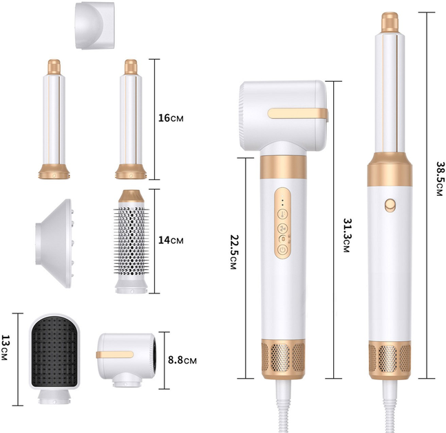 Стайлер Inspire WT-626-B 7в1 - зображення 3