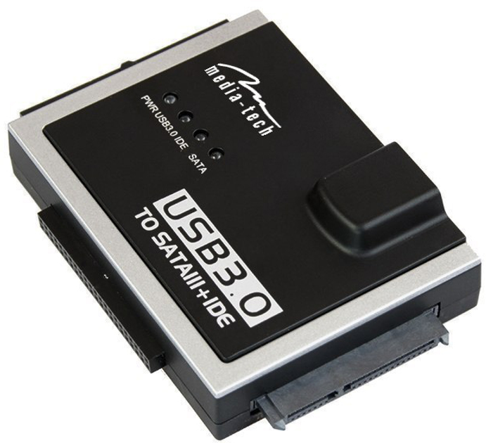 Адаптер Media-Tech MT5100 USB 3.0 - SATA / IDE - зображення 2