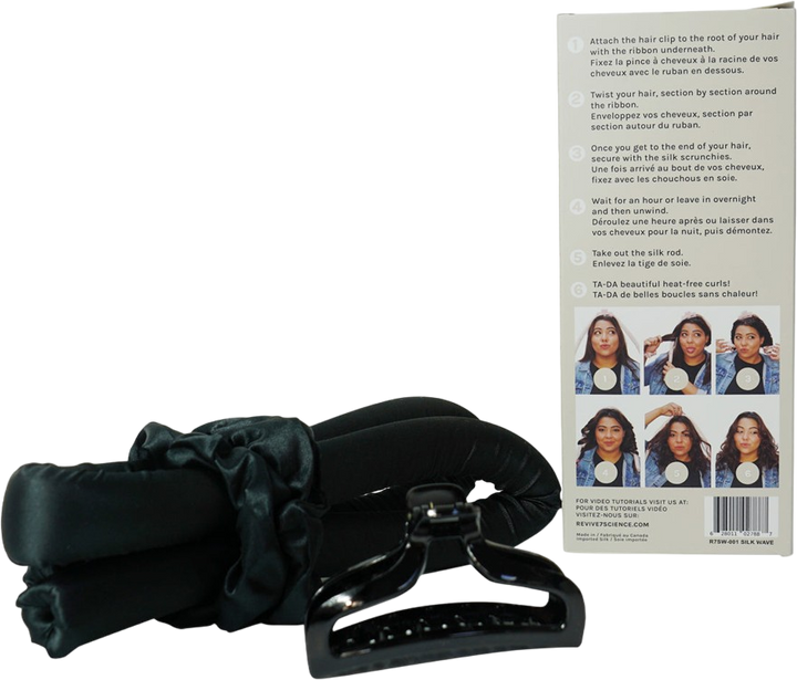 Набір для завивки волосся Revive7 Silk Wave Heatless Curls Black (628011027887) - зображення 2