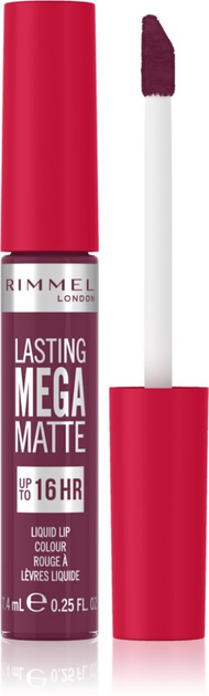 Szminka Rimmel London Lasting Mega Matte Liquid Lip Colour 940 Rock Me Purple 7.4 ml (3616304350429) - obraz 1