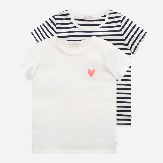 Zestaw koszulek dziecięcych 2 szt dla dziewczynki Tom Tailor 1032157 116-122 cm Wielobarwny (4065308778385) - obraz 1