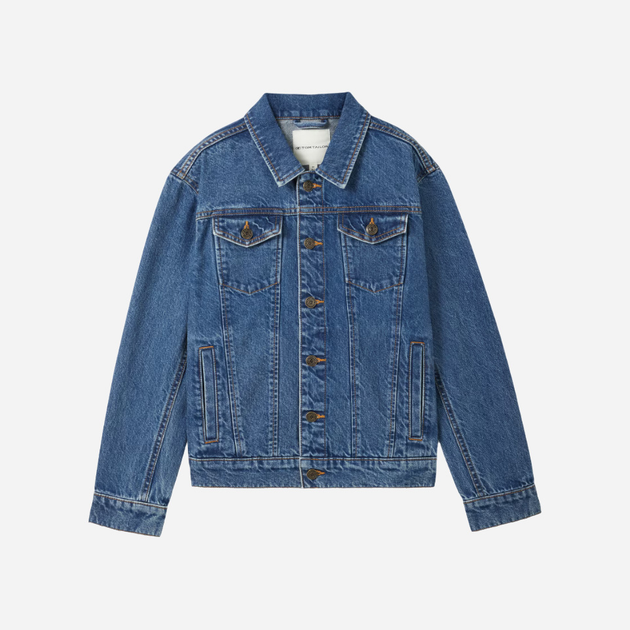 Підліткова джинсовая куртка Tom Tailor 1040977 140см Синя (4067261884257) - зображення 1