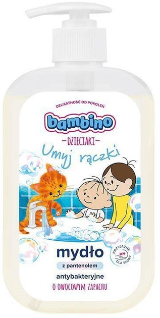 Mydło dla dzieci Bambino Dzieciaki do rąk antybakteryjne 500 ml (5900017079349) - obraz 1