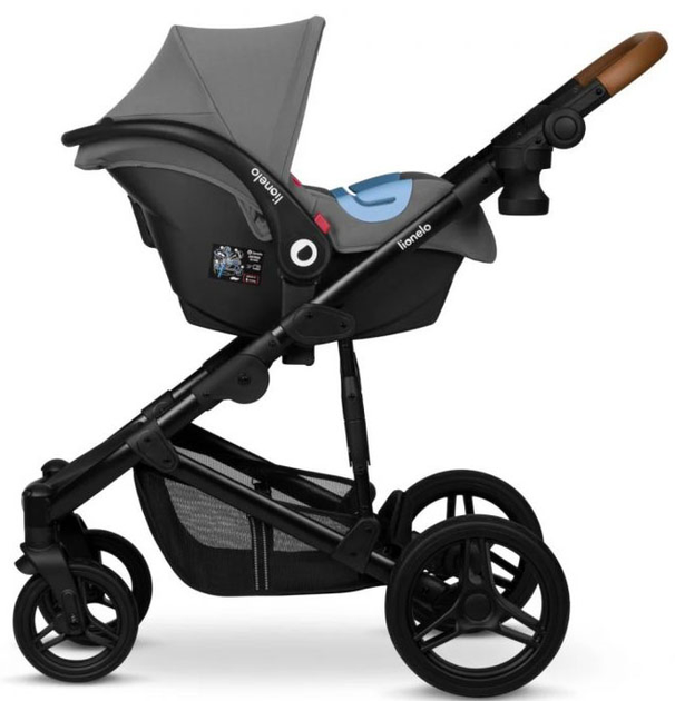 Универсальная коляска 3 в 1 Lionelo Mari Tour Grey Onyx (LO-MARI TOUR 3IN1 GREY STONE) - изображение 5