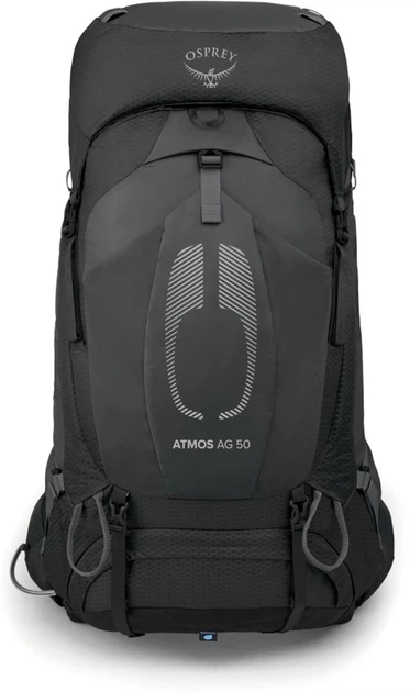 Рюкзак туристичний Osprey Atmos AG 50 л Black (OS1-174/1/L/XL) - зображення 2