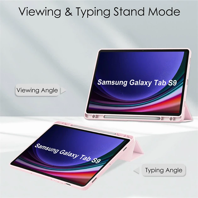 Чохол Galeo Hybrid Case with S Pen Holder для Samsung Galaxy Tab S9/S9 FE/S10 FE/S10 Lite Pink - Фото 2 Чохол Galeo Hybrid Case with S Pen Holder для Samsung Galaxy Tab S9/S9 FE/S10 FE/S10 Lite Pink - изображение 2