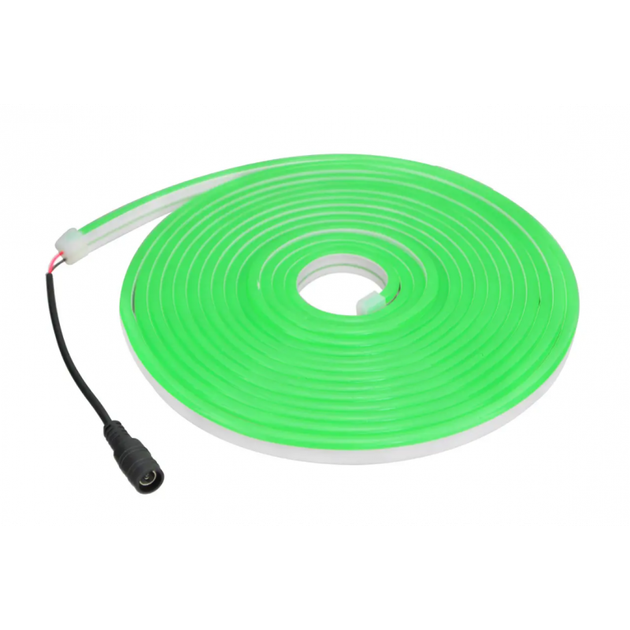 Світлодіодна стрічка NEON JL 2835-120G Неонова смужка герметична IP65 5м 220В Зелений - зображення 3