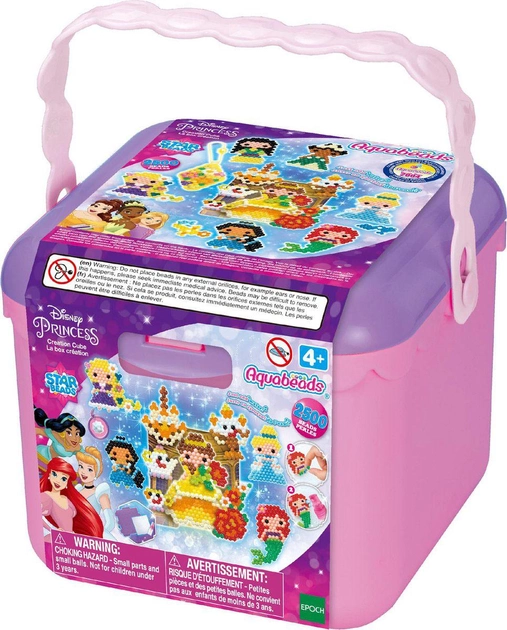 Мозаїка Aquabeads Epoch Creation Cube Disney Princess 2500 деталей (5054131317730) - зображення 1