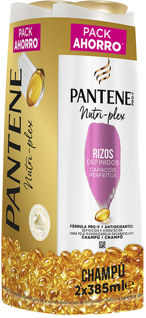 Szampon Pantene Nutri-Plex Curly Hair 2x385 ml (8700216086080) - obraz 1