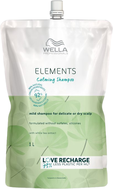 Шампунь Wella Professionals Elements Calming Shampoo Refill Pouch 1000 мл (4064666052748) - зображення 1