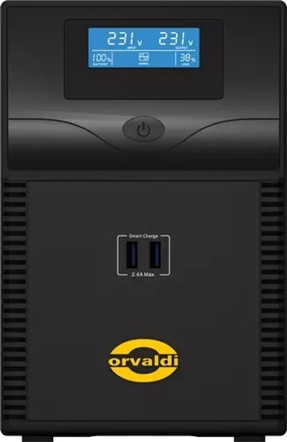 ДБЖ Orvaldi i1500 LCD 1500VA (900W) Black (ID1K5CH) - зображення 2