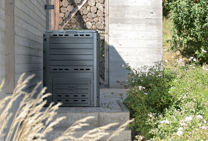 Компостер садовий Prosperplast Compogreen Woody IKST280-S433 280л. чорний - Фото 2 Компостер садовий Prosperplast Compogreen Woody IKST280-S433 280л. чорний - зображення 2