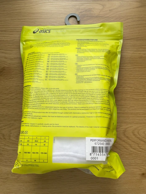 Наколенники волейбольные Asics Performance Kneepad 672540-0001 Белые Размер S - изображение 5