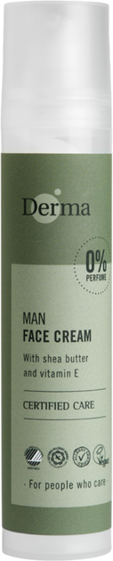 Krem do twarzy Derma Man Face dla mężczyzn Masło Shea & Vitamin E 50 ml (5709954041422) - obraz 1