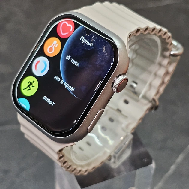 Смарт-часы Smart Watch 9 W&O X9 Pro2 Amoled+IP67 45mm укр меню с функцией звонка серый - изображение 4