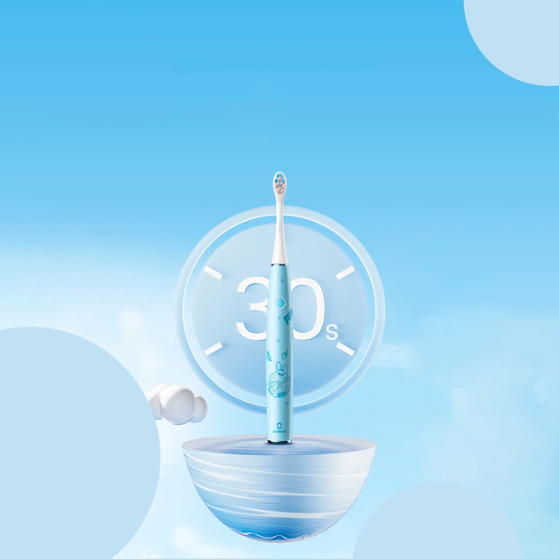 Електрична зубна щітка Oclean Kids Electric Toothbrush Blue - зображення 9