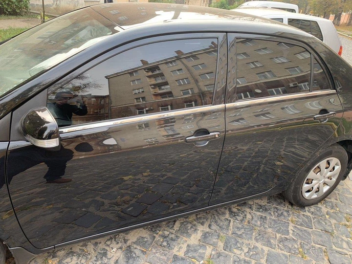 Молдинги вікон для Toyota Corolla 2007-2013, нержавіюча сталь - зображення 5