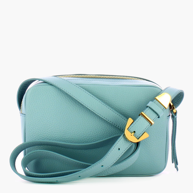 Torebka crossbody damska ze skóry naturalnej Coccinelle GLEEN E1N15150201B16 Jasnoniebieska (8059978536495) - obraz 3