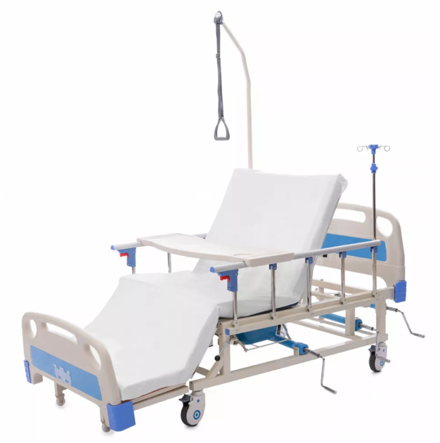 Медичне ліжко з туалетом та функцією бокового перевороту для тяжкохворих MED1-H03 - зображення 1