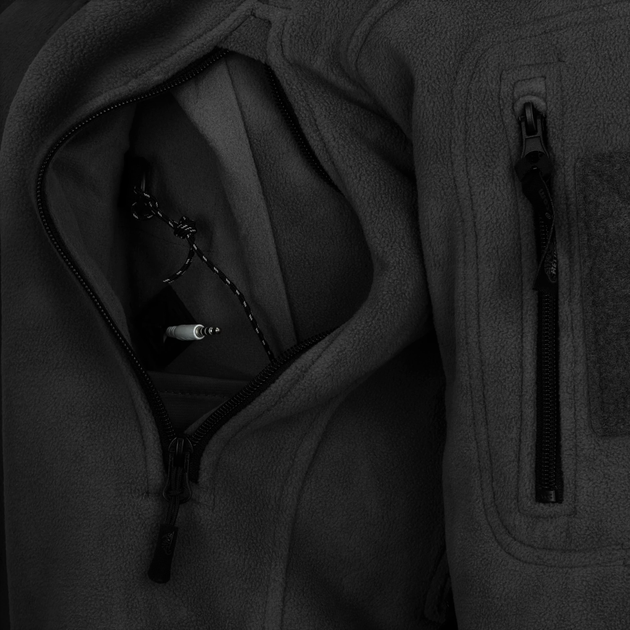 Куртка Helikon-Tex PATRIOT - Double Fleece, Black S/Regular (BL-PAT-HF-01) - изображение 7