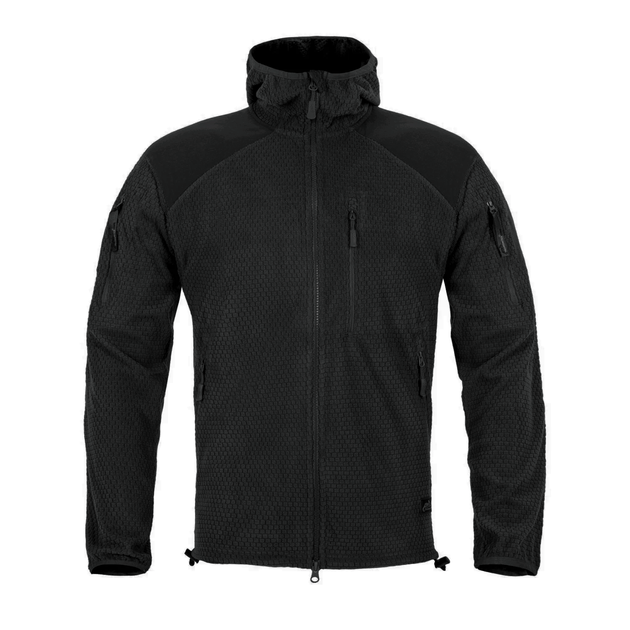 Куртка Helikon-Tex Alpha Hoodie - Grid Fleece, Black XL/Regular (BL-ALH-FG-01) - изображение 2
