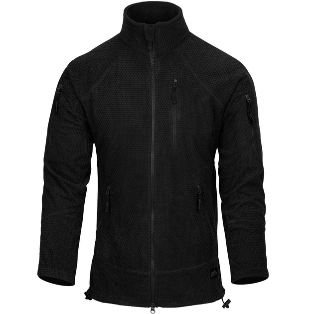 Куртка Helikon-Tex ALPHA Tactical - Grid Fleece, Black 3XL/Regular (BL-ALT-FG-01) - изображение 2
