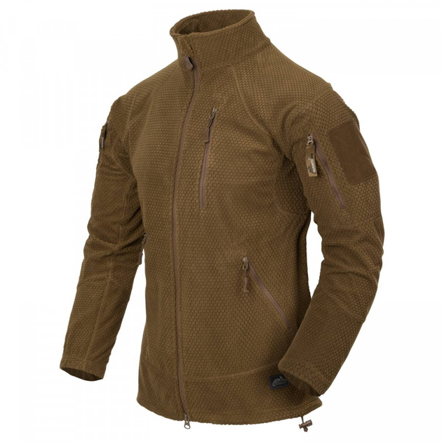 Куртка Helikon-Tex ALPHA Tactical - Grid Fleece, Coyote XS/Regular (BL-ALT-FG-11) - изображение 1